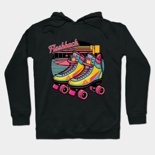 1980s Era Roller Skates Skating Arena Flashback, 80s skating Hoodie